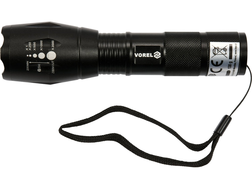 Lanterna LED 5W 280lm zoom Vorel 88555