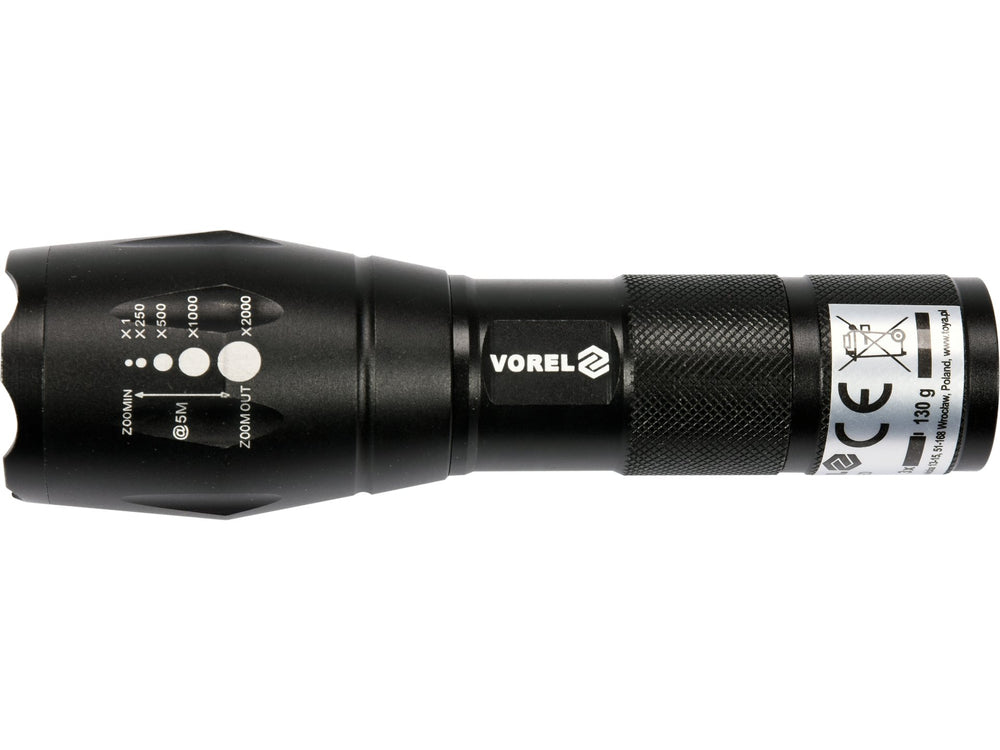 Lanterna LED 5W 280lm zoom Vorel 88555