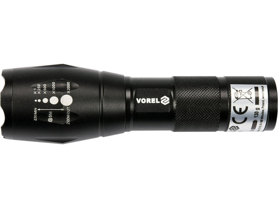Lanterna LED 5W 280lm zoom Vorel 88555