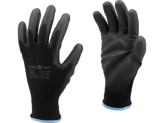 Manusi de lucru 9 negru 12 perechi Vorel 74077