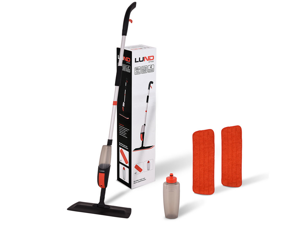 Mop pulverizare 2 capete microfibra Lund 67160 - instructiuni utilizare
