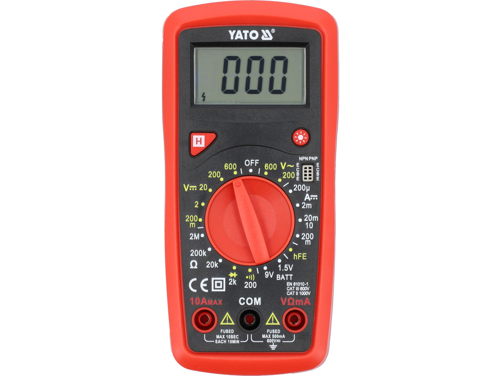 Multimetru digital YATO YT-73081, AC/DC 600 V, 10 A - imagine produs 1