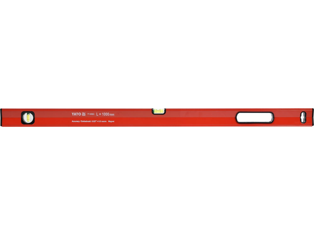 Nivela magnetica aluminiu 2 bule 1000mm Yato YT-30063