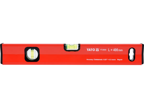 Nivela magnetica YATO YT-30060, aluminiu, 400 mm, 2 bule - imagine produs 2