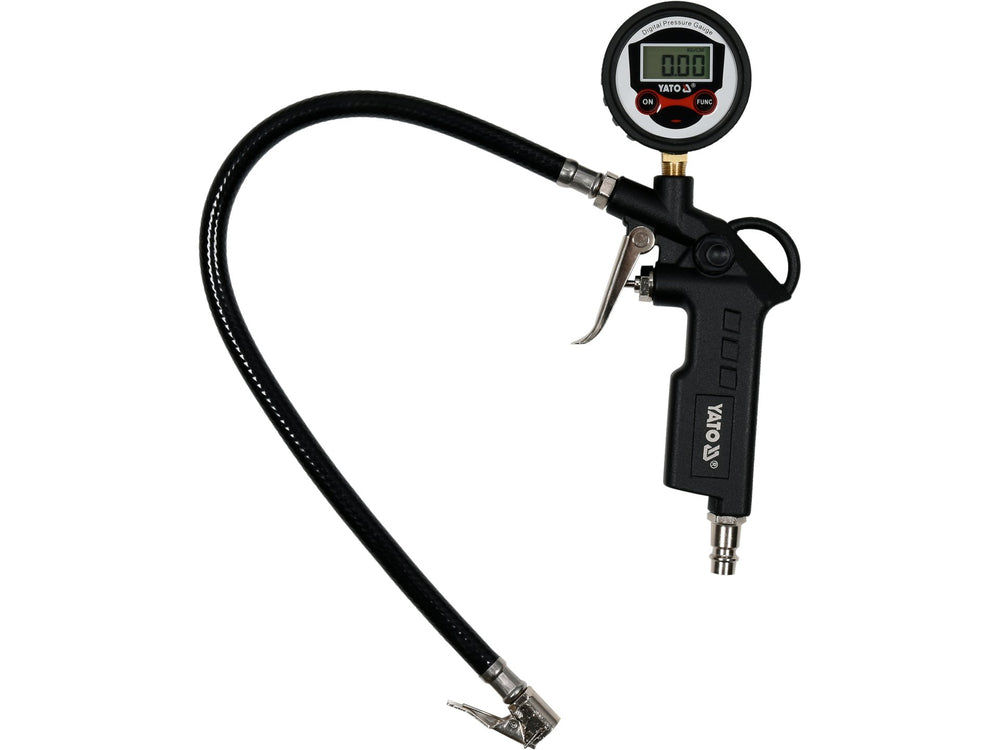 Pistol Umflat Pneuri cu Manometru Digital LCD 55mm 0.8MPa Yato YT-23702