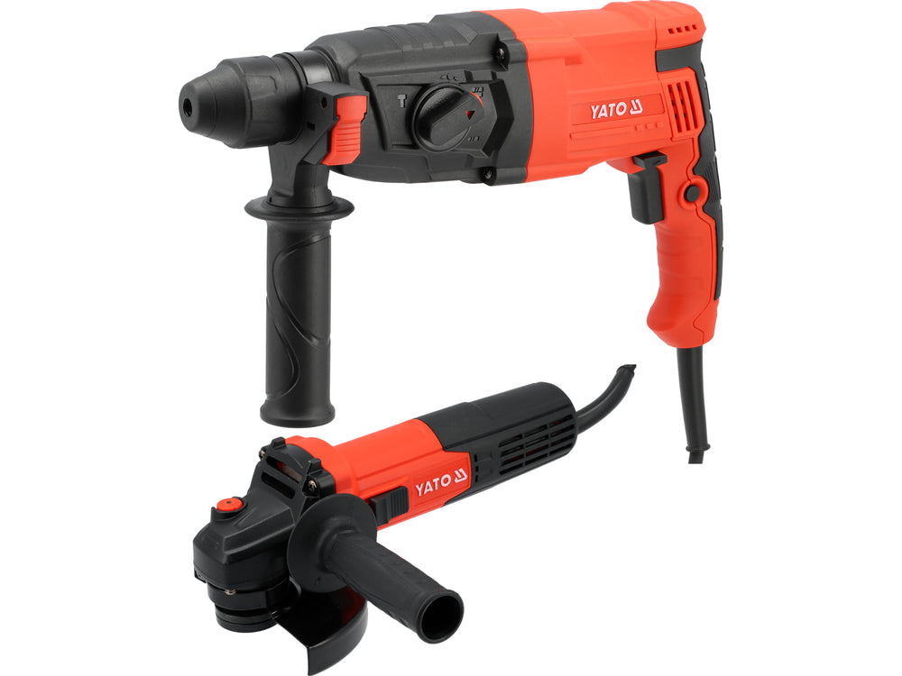 Set Rotopercutor SDS+ 900W 3.2J si Polizor 720W 125mm Yato YT-821200