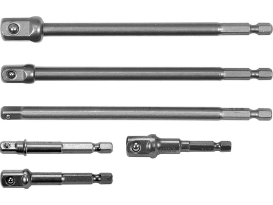 Set 6 Adaptoare Hexagonale 1/4 3/8 1/2 CrV Yato YT-04629