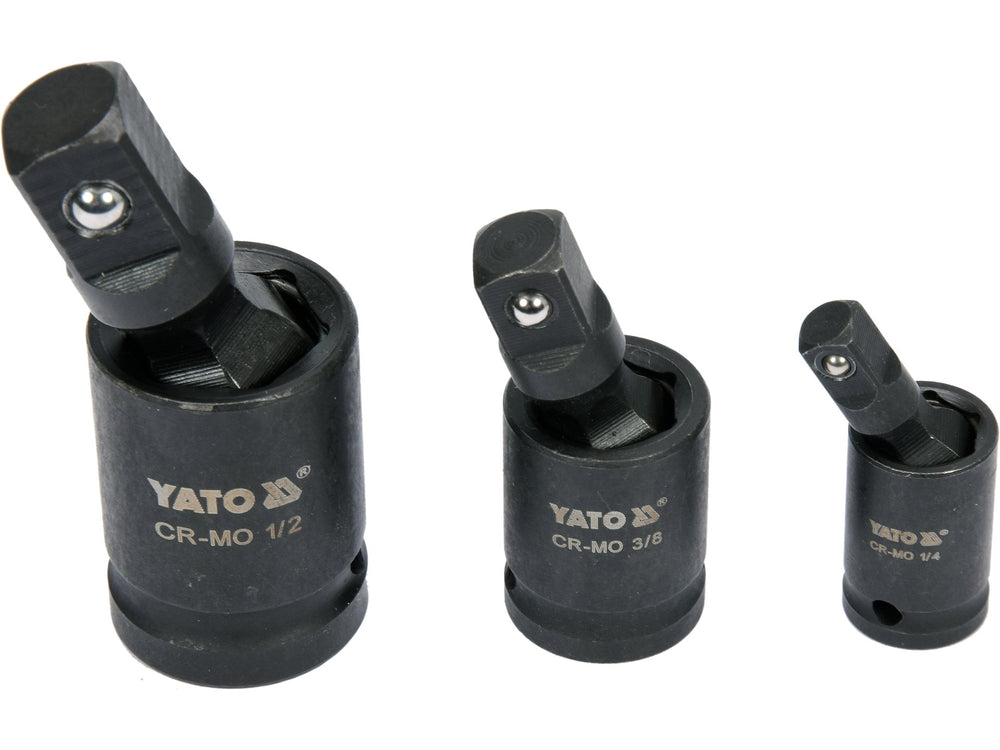 Set articulatie cardanica de impact 1/4 3/8 1/2 inch 3 piese Yato YT-10643