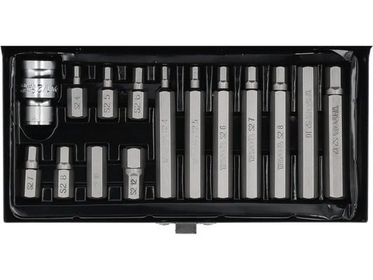 Set Biti Hexagon 15 Piese S2 3/8 1/2 Yato YT-0413