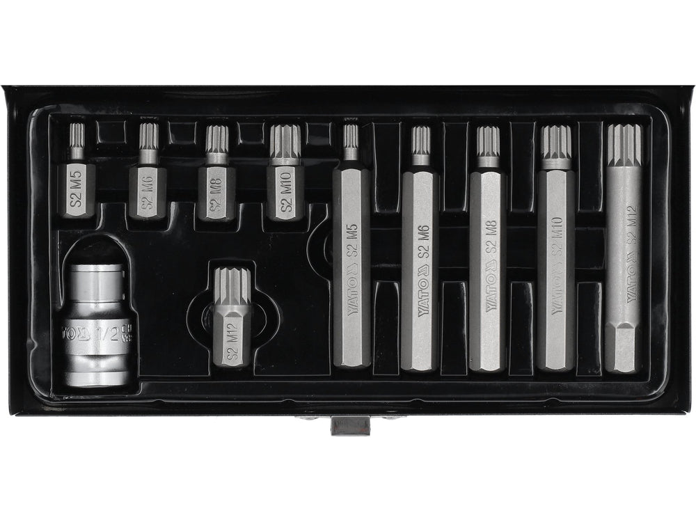 Set Biti Spline 11 Piese S2 HRC 58-62 Yato YT-0415
