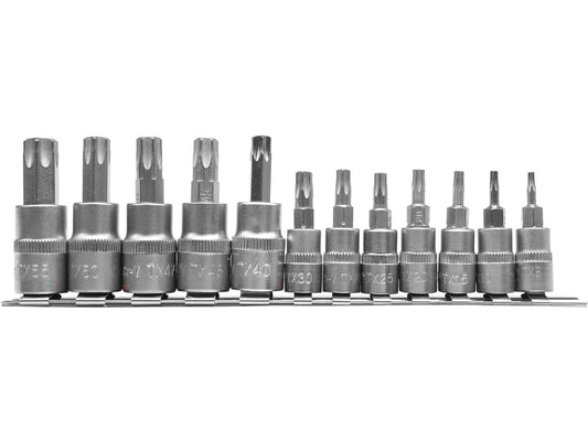 Set biti Torx cu adaptor 12 piese Yato YT-04331
