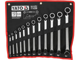 Set chei inelare cotite Yato YT-0398 - organizare 12 piese