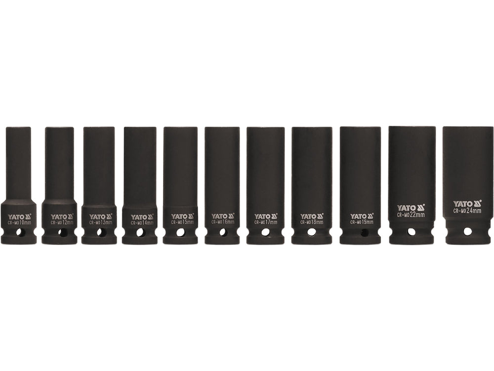 Set chei tubulare adanci de impact 11 buc 1/2 inch Yato YT-1054