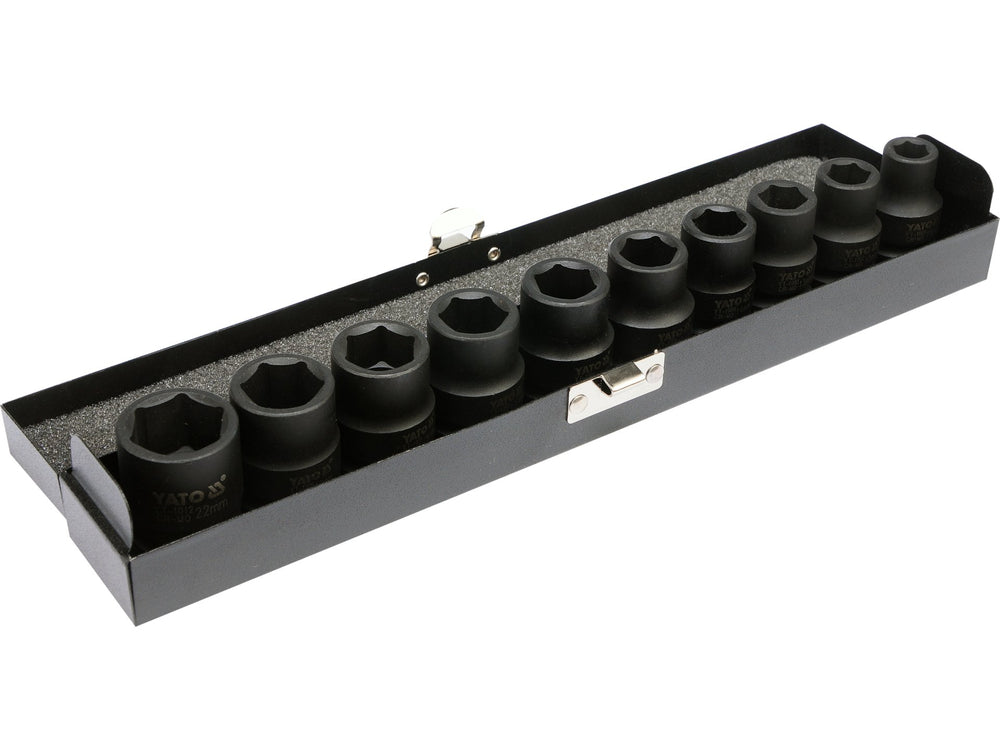 Set tubulare impact YATO YT-1025, 1/2 inch, 10-22 mm, 10 piese - imagine produs 3