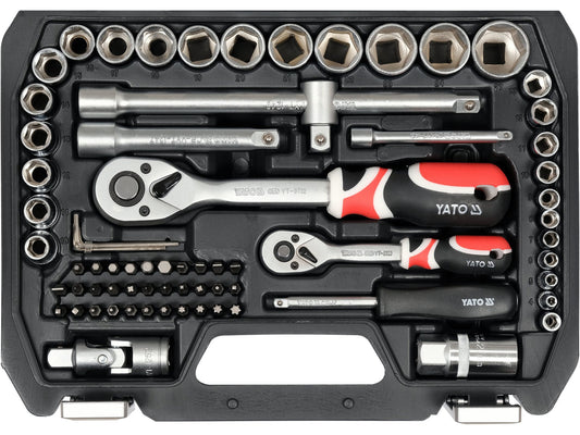 Set de scule 72 piese 1/2 1/4 Yato YT-38561
