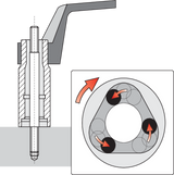 Dimensiuni set extractoare suruburi rupte Yato YT-06201