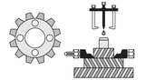 Aplicatie set extractoare rulmenti Yato YT-06412