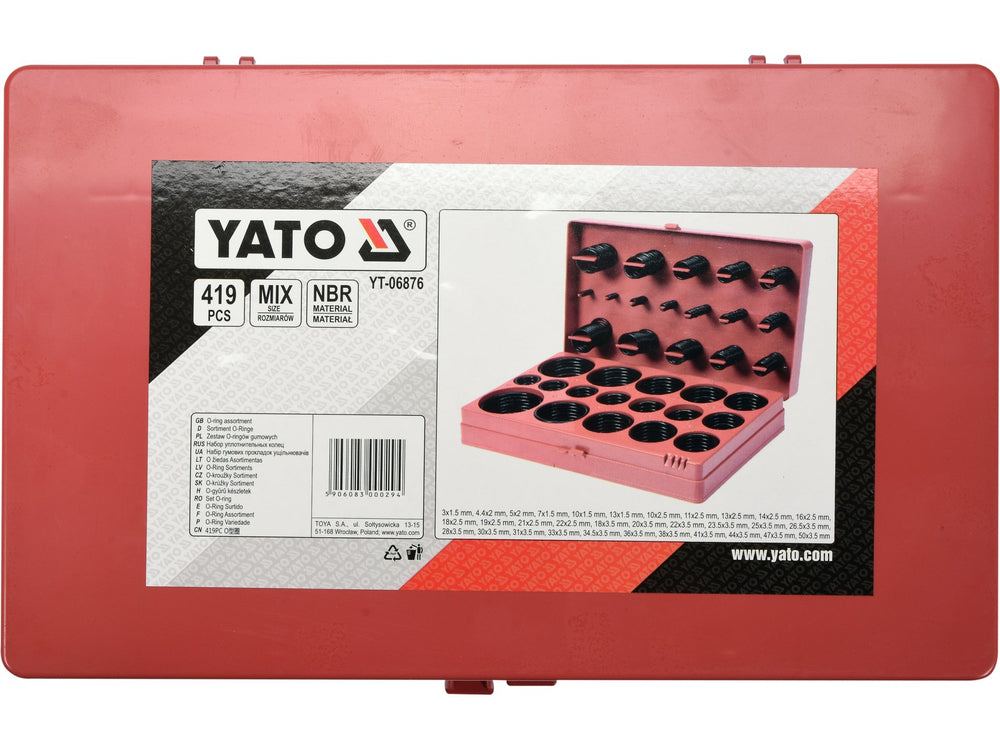 Set garnituri NBR 419 piese Yato YT-06876