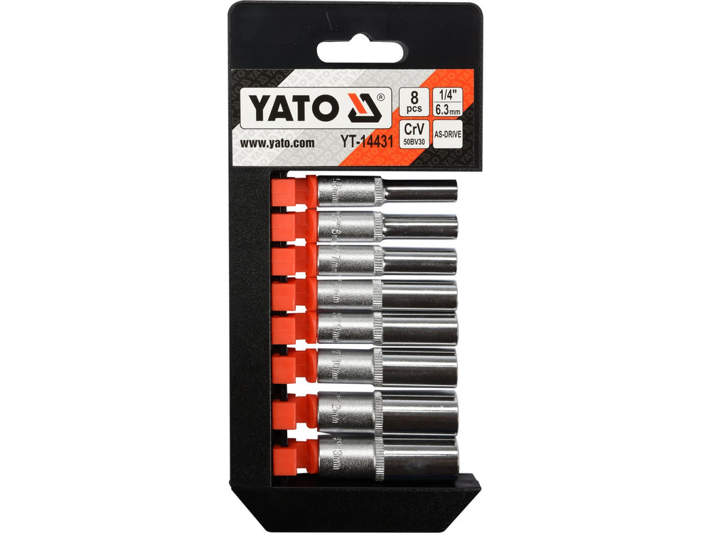 Set chei tubulare 1/4 inch 8 piese Yato YT-14431