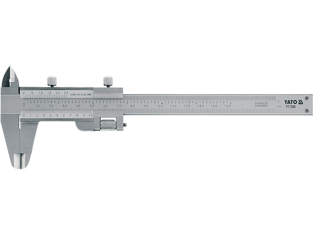 Subler inox 150 mm precizie 0.02 mm Yato YT-7200