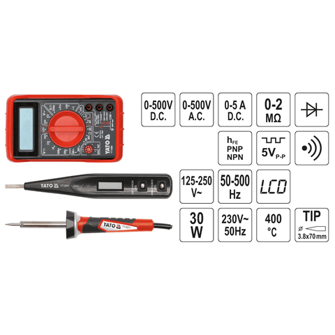 Trusa scule electrician 68 piese, Yato, YT-39009 - ZEP.RO - Ți-e la îndemână!