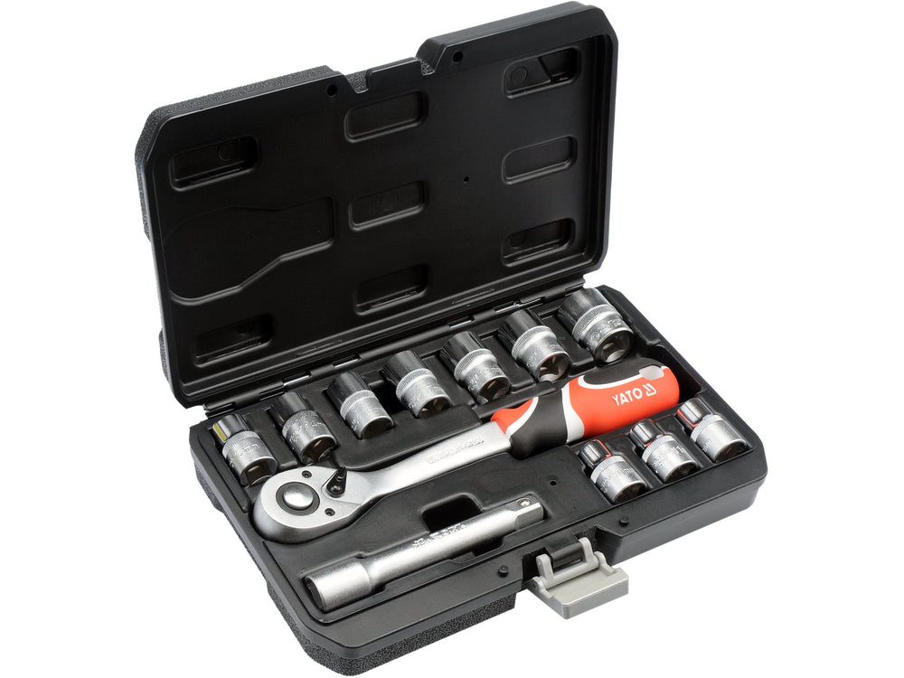 Trusa chei tubulare YATO YT-38671, 1/2 inch, 12 piese - imagine produs 2