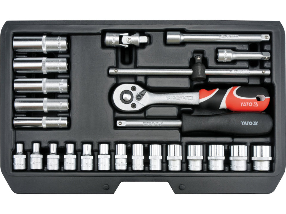 Trusa Tubulare 1/4" 25 Piese Yato YT-14461