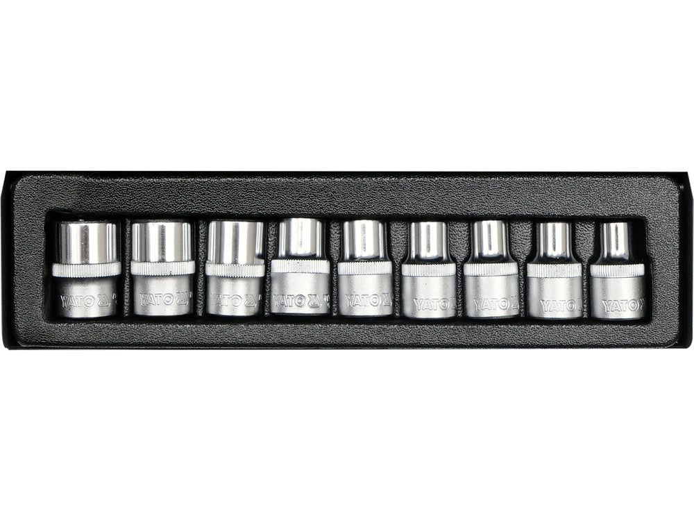 Trusa tubulare Torx YATO YT-0521, E10-E24, 1/2 inch, 9 piese - imagine produs 3