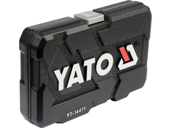 Trusa tubulare si biti YATO YT-14471, 1/4 inch, 38 piese