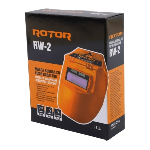 Masca sudura PROFESIONAL ROTOR RW-2 automata vizor rabatabil