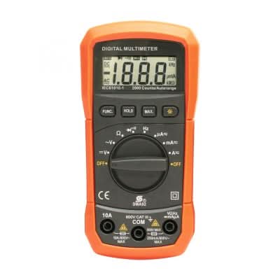 Multimetru digital SMA 92, afisaj 1999, masurare tensiune, curent, rezistenta si frecventa, iluminare fundal