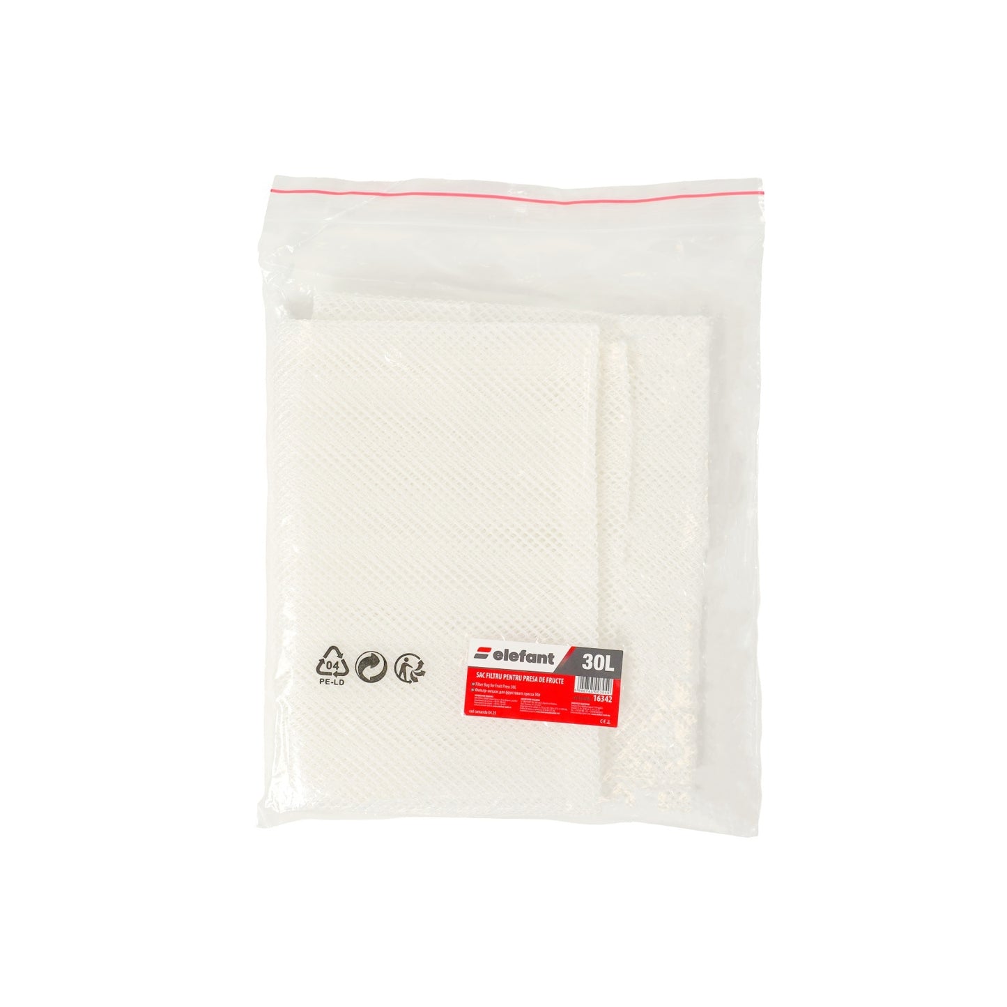 Sac filtru pentru presă de fructe 30L