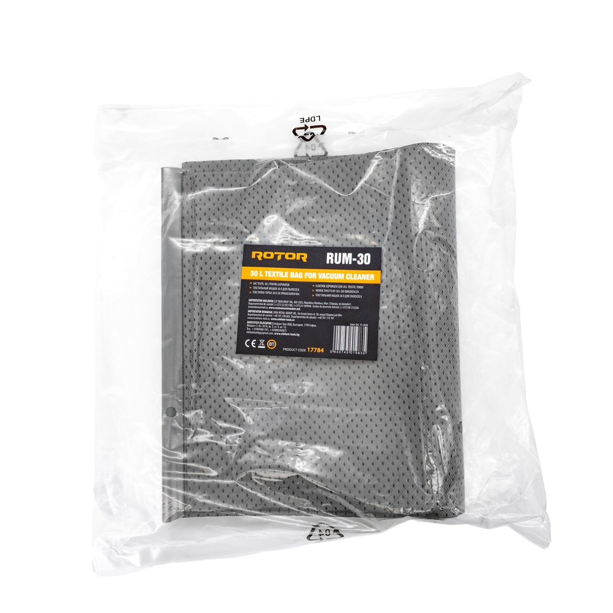 Sac textil 30 L pentru aspirator ROTOR RUM-30