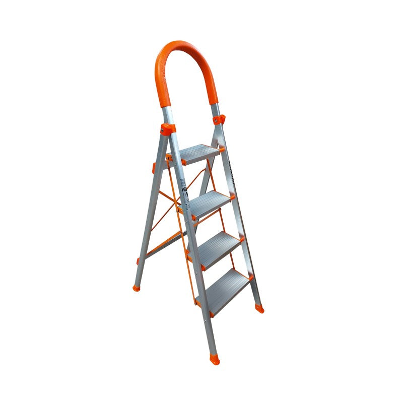 Scara aluminiu pliabila 3+1 trepte antiderapanta, stabila, pentru casa si gradina