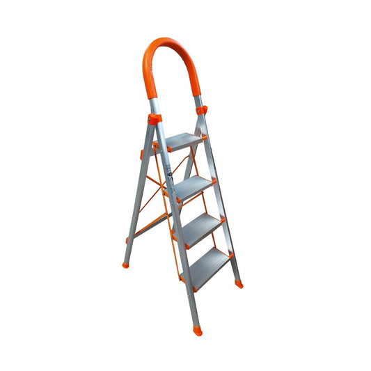 Scara aluminiu pliabila 3+1 trepte antiderapanta, stabila, pentru casa si gradina