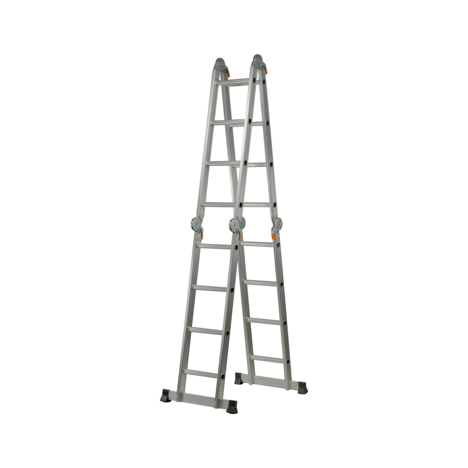 Scara pliabila aluminiu ZEP KMP403B, articulata, 4 x 3 trepte, 150 kg, 355 cm inaltime deschisa
