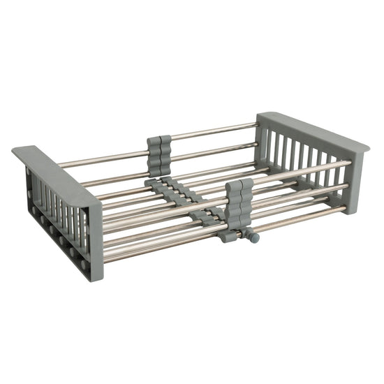 Scurgator extensibil 41x27 cm, gri pentru chiuveta, FLEKO - imagine produs