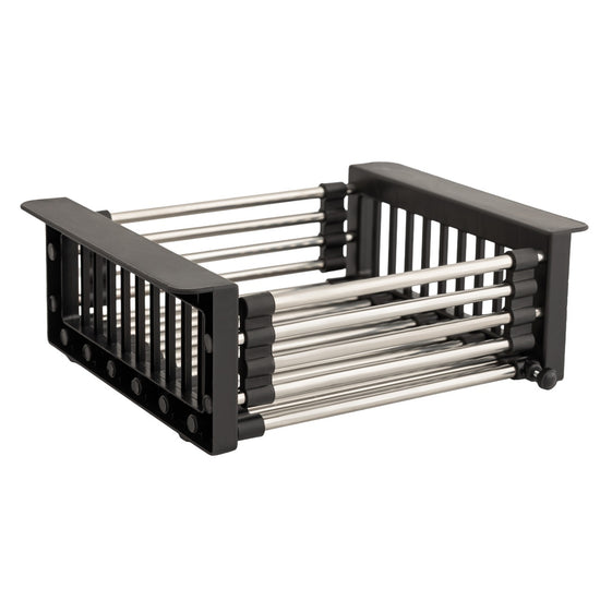 Scurgator Extensibil Chiuveta Fleko, 41x27cm, negru, accesoriu bucatarie