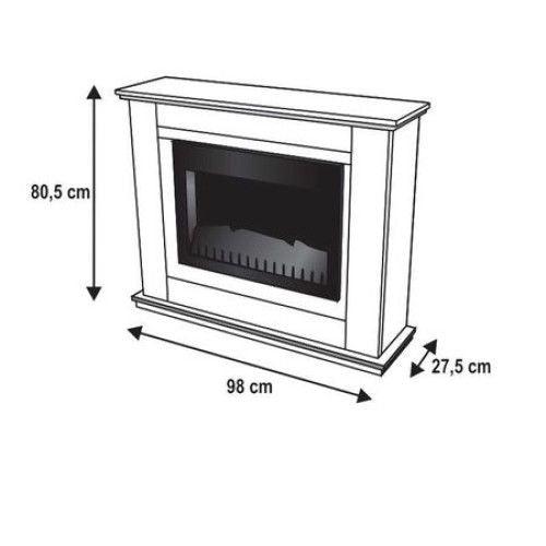 Semineu electric, efect de flacara reala, 2 trepte de incalzire, termostat electronic, 7 culori, Clasa Premium - ZEP.RO - Ți-e la îndemână!