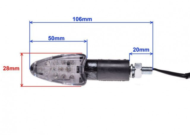 Semnale carbon triunghi cu LED