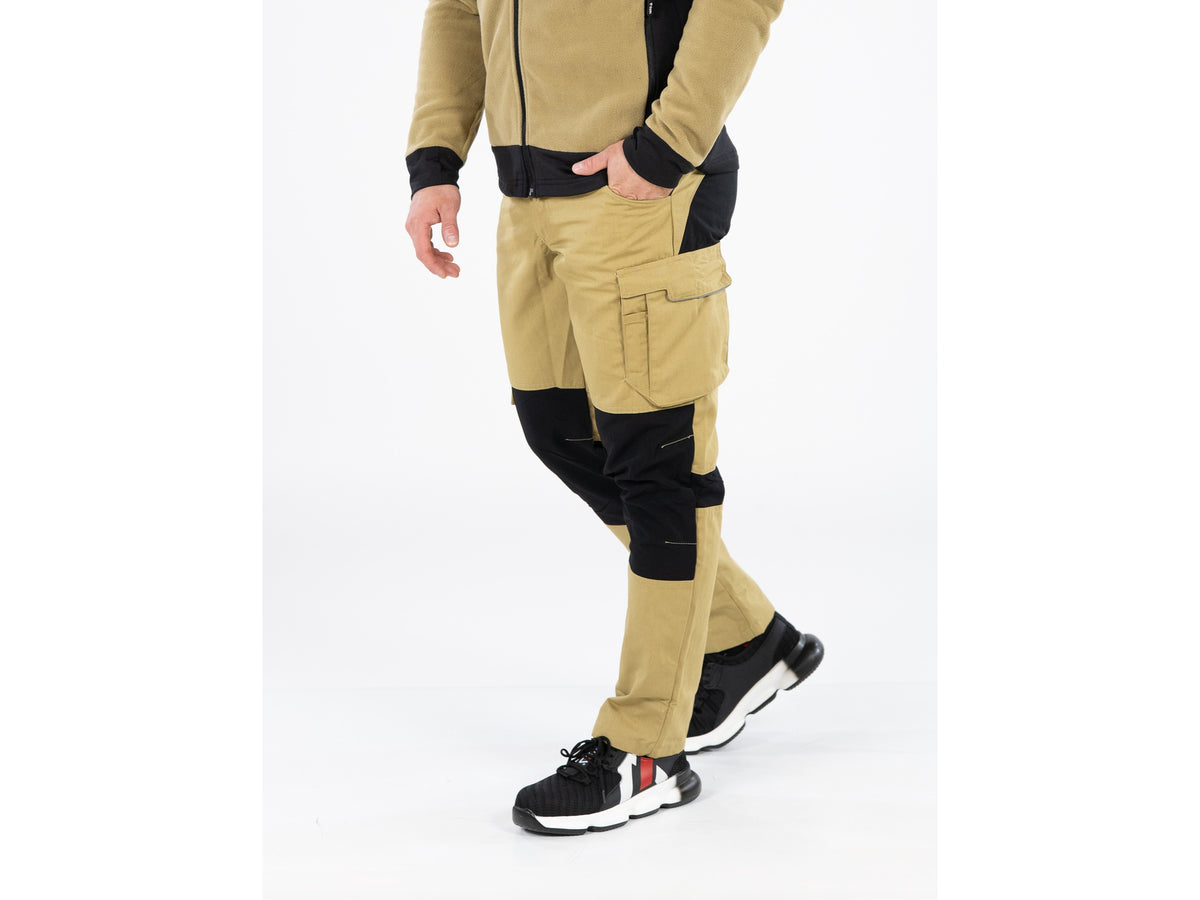 PANTALON DE LUCRU STRETCH. KAKI L