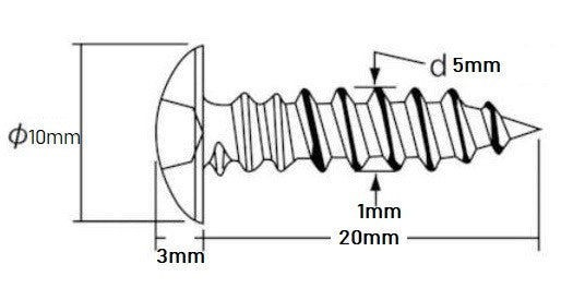 Set 10 buc suruburi Husqvarna 136 (M5 x 20mm)
