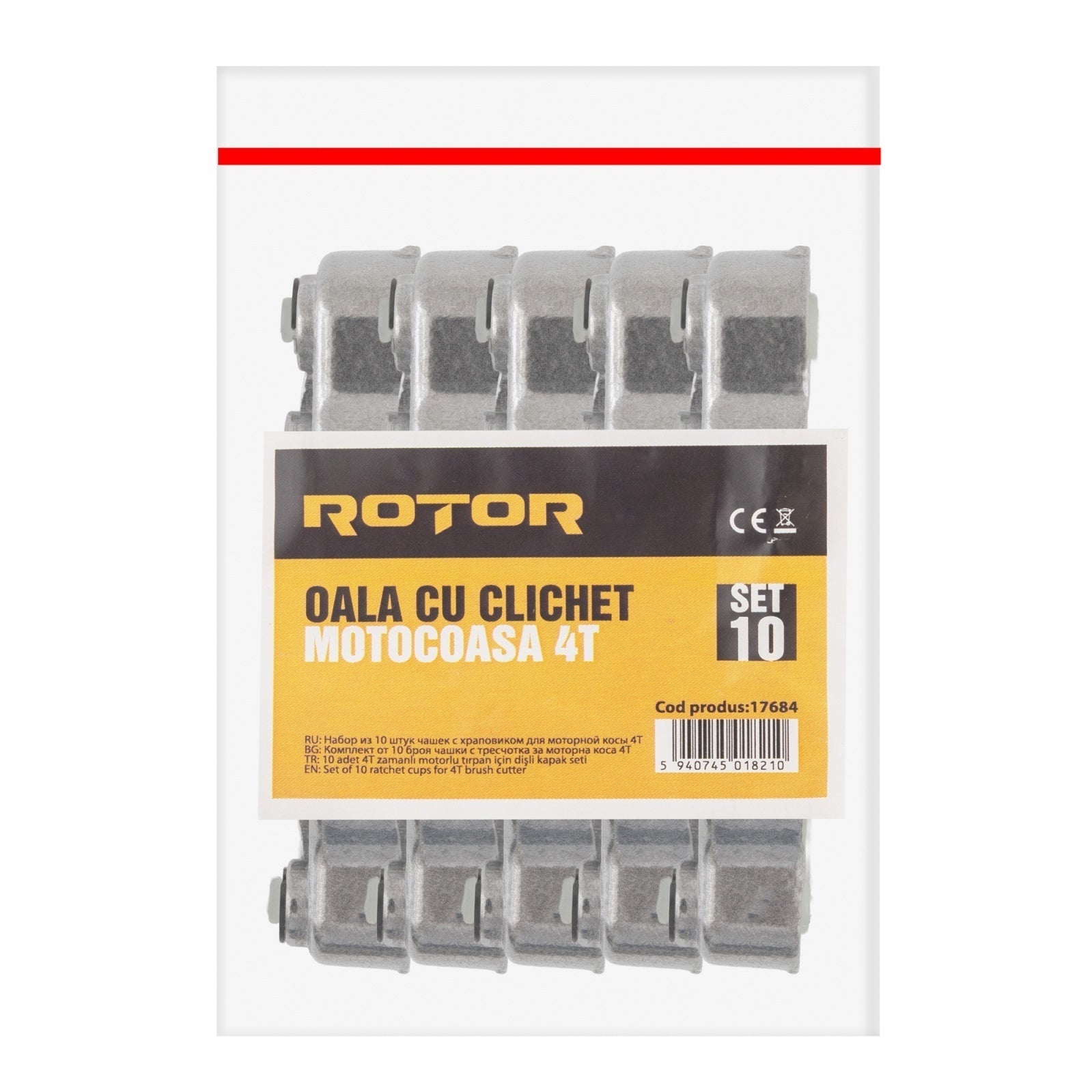 Set Oala cu Clichet Motocoasa 4T ROTOR, 10 buc