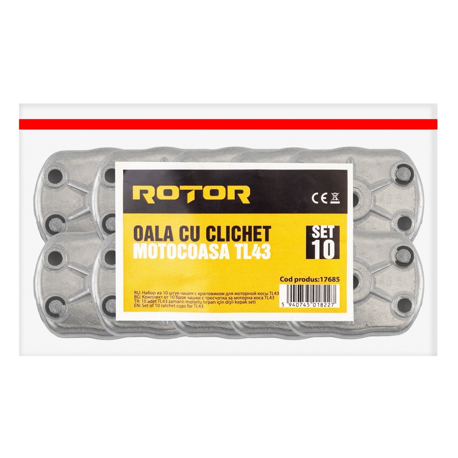 Set Oala cu Clichet Motocoasa TL43 ROTOR, 10 buc