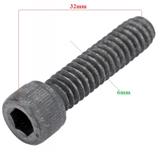 Set pentru drujba 10 suruburi cilindru drujba Husqvarna (32 mm, 6 mm) 10 / 32 mm / 6 mm - vedere 2