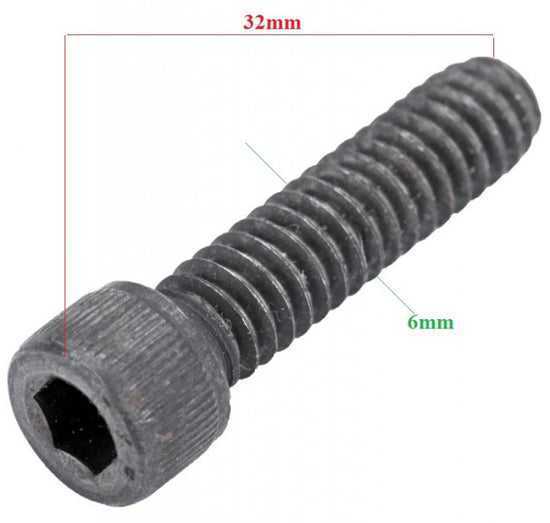 Set pentru drujba 10 suruburi cilindru drujba Husqvarna (32 mm, 6 mm) 10 / 32 mm / 6 mm - vedere 2