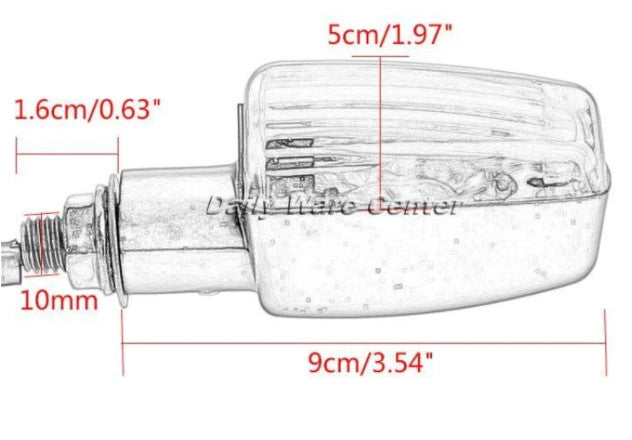 Set 4 buc semnale scuter   motocicleta