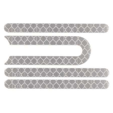 Set 4 stickere reflectorizante trotineta Xiaomi (gri)