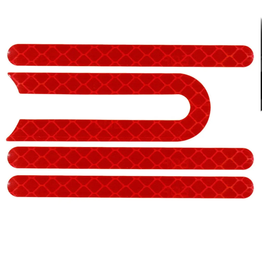 Set 4 stickere reflectorizante trotineta Xiaomi (rosii) pentru utilaj