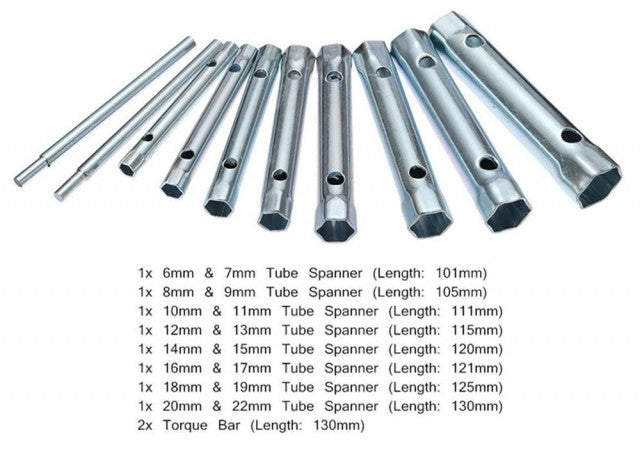Set 8 chei tubulare 6-22mm